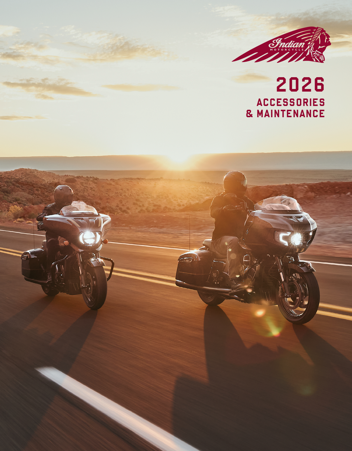 Two motorcycles are riding down a road. AI generated content